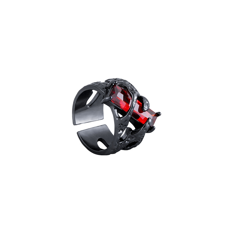 A niche design with a dark and thorny opening ring for women, exuding a sense of light luxury and sophistication, as well as a fashionable and individualistic sweet and cool style ring on Instagram Item Picture