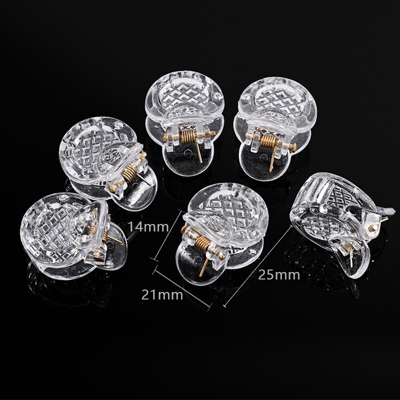 Transparent small grabbers, diy hair clipping grabbers, mini bangs clips, hair claw clips, hair accessory materials and accessories batch details Picture