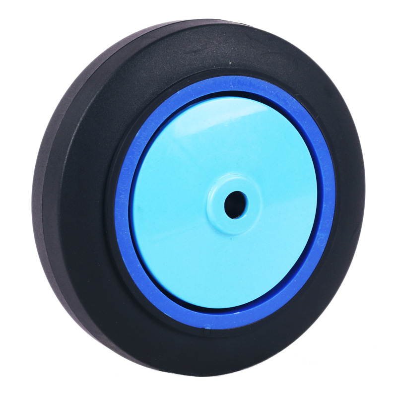 Universal casters, silent casters, flatbed trolley wheels, 5 pulley plates, directional wheels, 4 rubber load-bearing SF Express wheels Item Picture