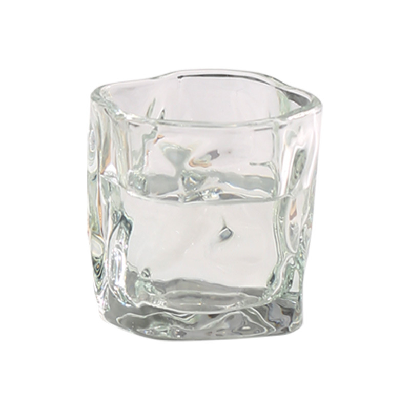 High-quality, aesthetically pleasing, irregular-shaped twisted glass, colorful whisky glass, thickened beer glass, twisted, internet-famous, high-quality glass water glass Item Picture