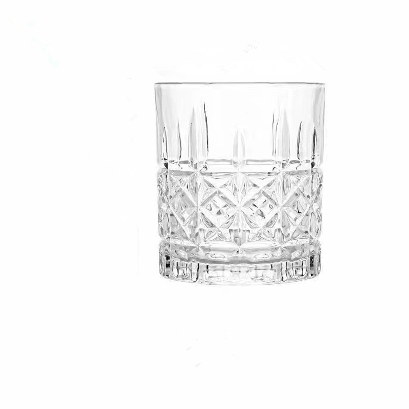 Glass engraved foreign wine glasses, high-end and light luxury crystal creative ins whisky glasses, beer ice hockey glasses, bar Item Picture