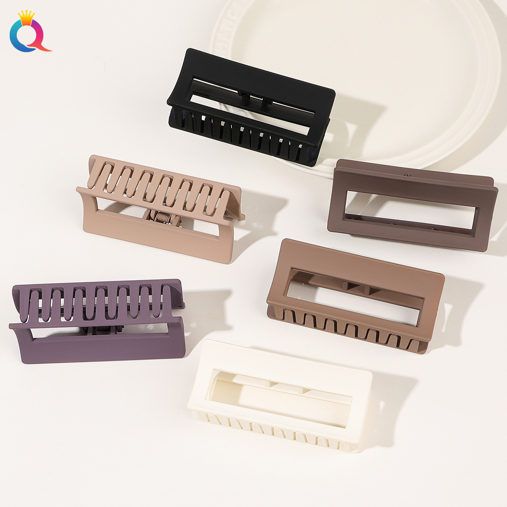 Qiyue Cross-border Simple Hair clips, large matte grab clips, shark clips, ins high-end style clips, children's hair accessories wholesale full figure