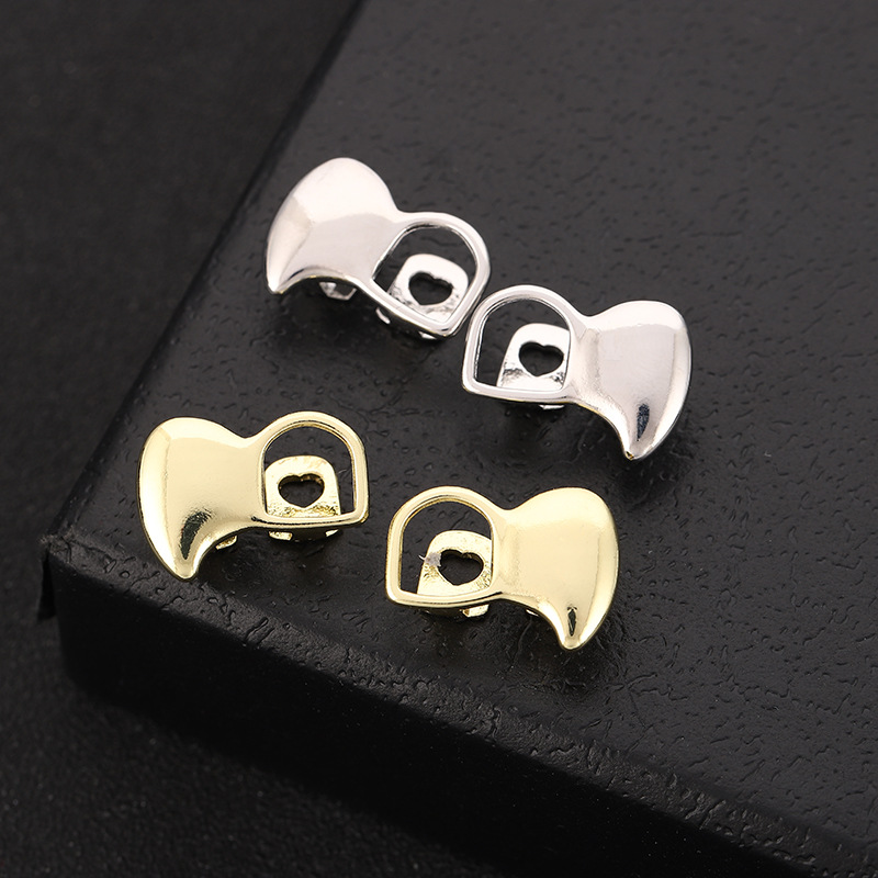 Double single-sided hollowed-out K-gold personalized hip-hop braces, Grills metal braces suitable for both men and women, Halloween details Picture