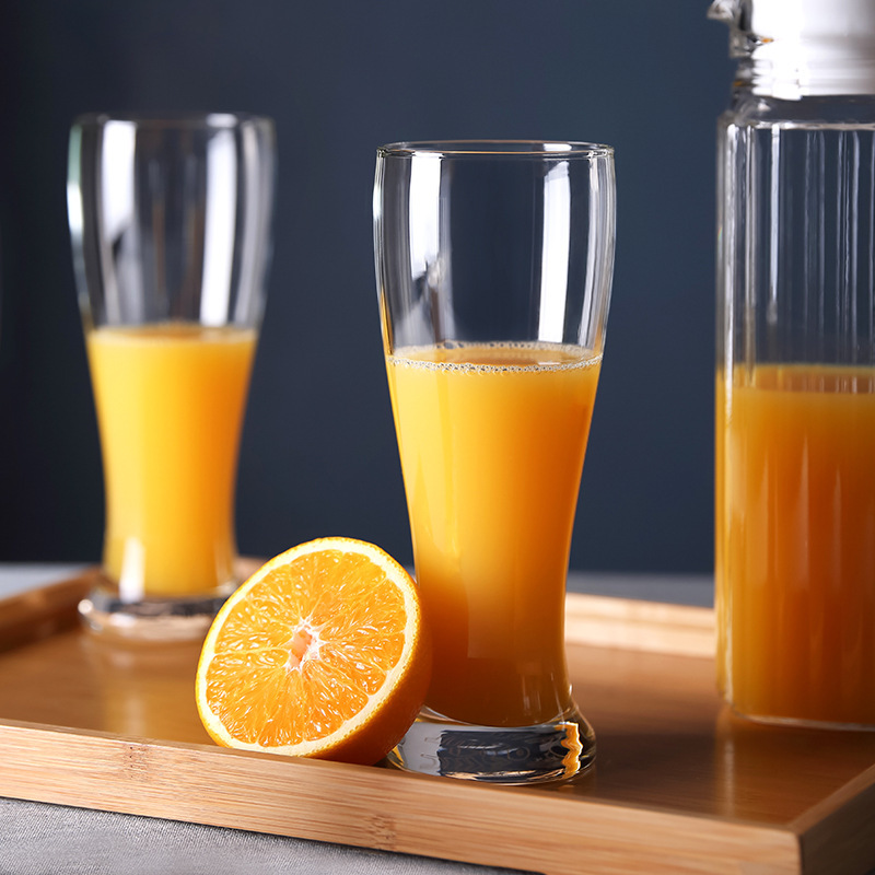 Lemeiya glass Cup, large-capacity juice drink cup, simple milk cup, breakfast cup, drinking cup, home set full figure