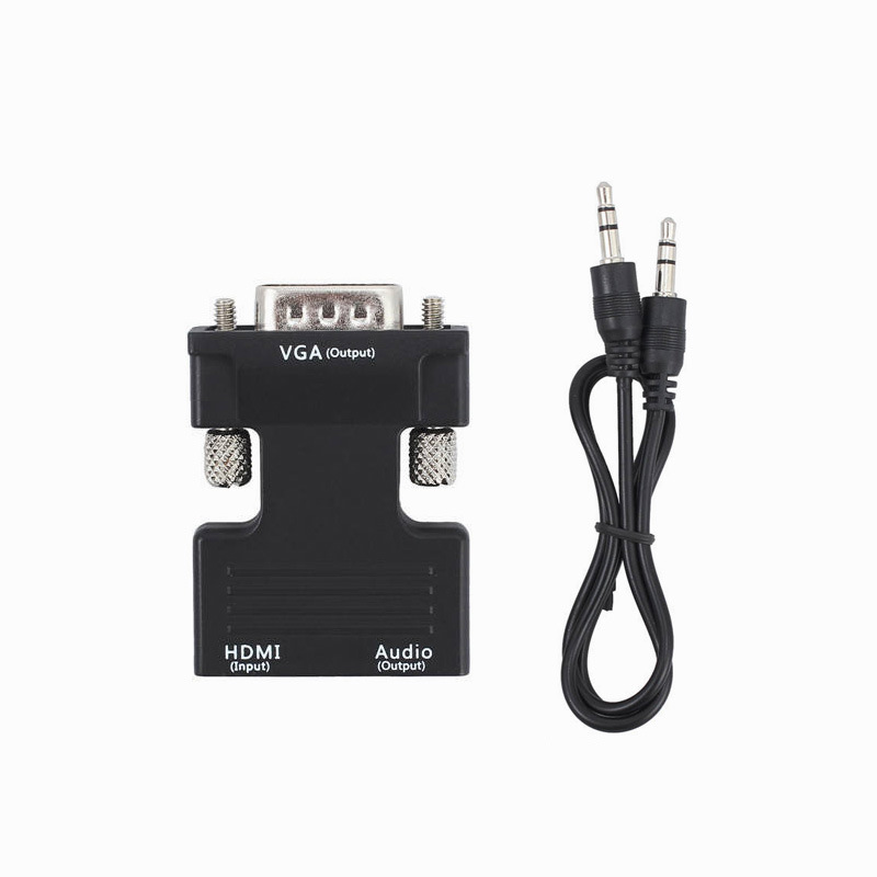 Amazon HDMI female to VGA adapter converter with audio projection, high-definition computer hdmi to vga Item Picture
