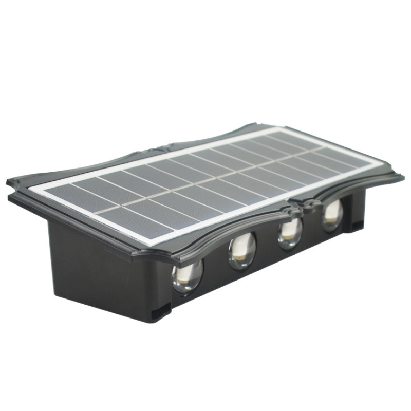 The new solar-powered wall-washing lamp is a landscape decoration for villas, balconies, gardens, fences, and outdoor wall lamps Item Picture