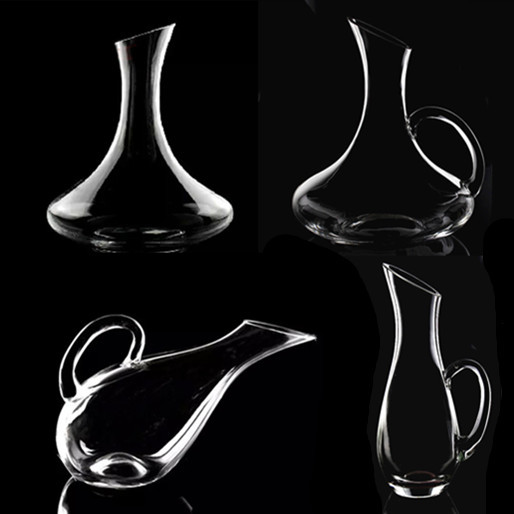 ins popular Western restaurant transparent glass wine decanter, wine divider, creative decanter, and wine pouring device full figure
