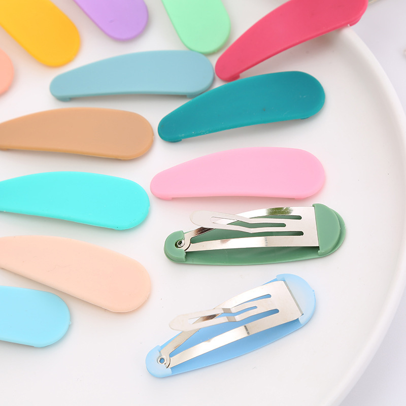 Handmade DIY hair clips, candy-colored water drop clips, Korean style ins broken hair bangs clips, side bb clips, hair clips wholesale Specification drawing