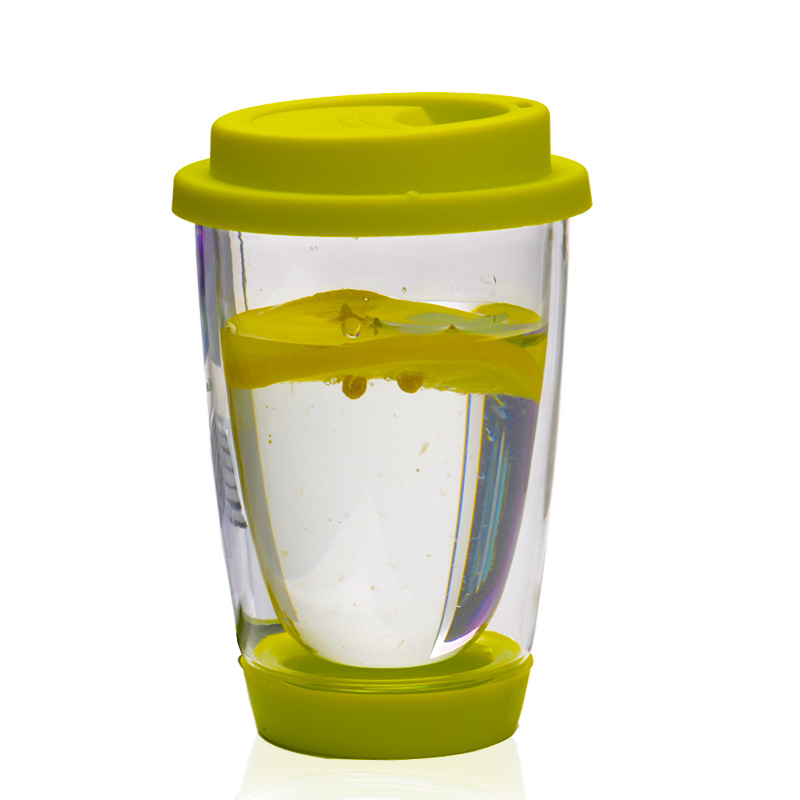 Wholesale high borosilicate glass cups, high appearance level water cups, colorful covered gift cups, heat-resistant double-layer heat-insulating insulated cups Application Scenario
