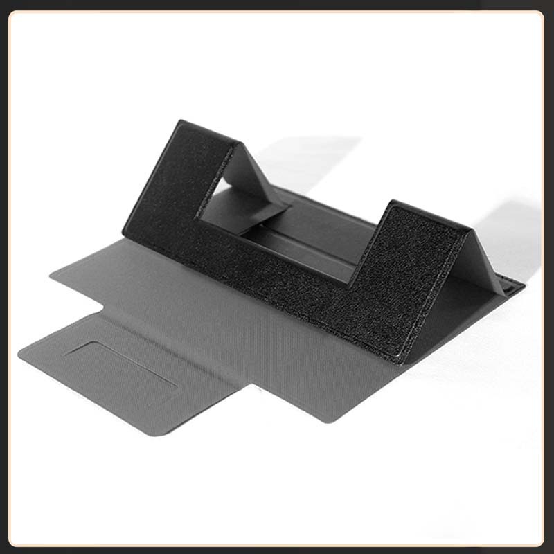 Notebook stand, folding three-dimensional base, height-increasing bracket, desktop computer cooling stand, tablet, PU leather stand details Picture
