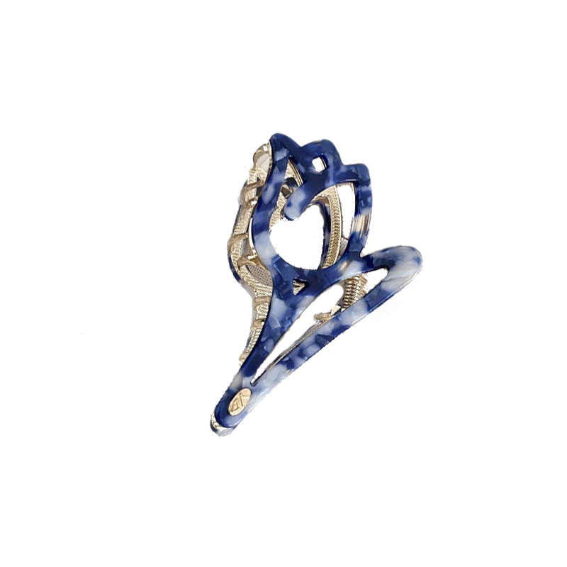 Elegant and refined tulip hairpin for women, 2025 new style, with a niche design at the back of the head, high-end shark clip Item Picture
