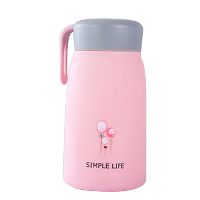 Customized cute female student glass cups, small Q cups, celebration store opening gifts, water cups with gold foil and silk screen printing Item Picture