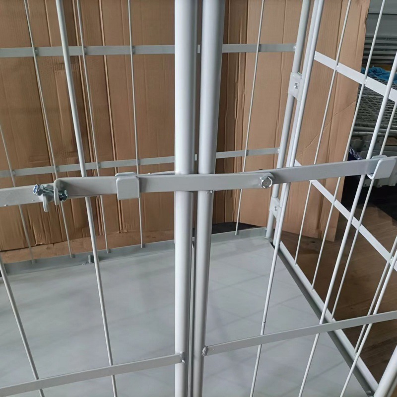 Folding logistics trolleys enhance the turnover and handling of steel bars in warehouses, disassembly and assembly, express delivery sorting, and mobile storage Application Scenario