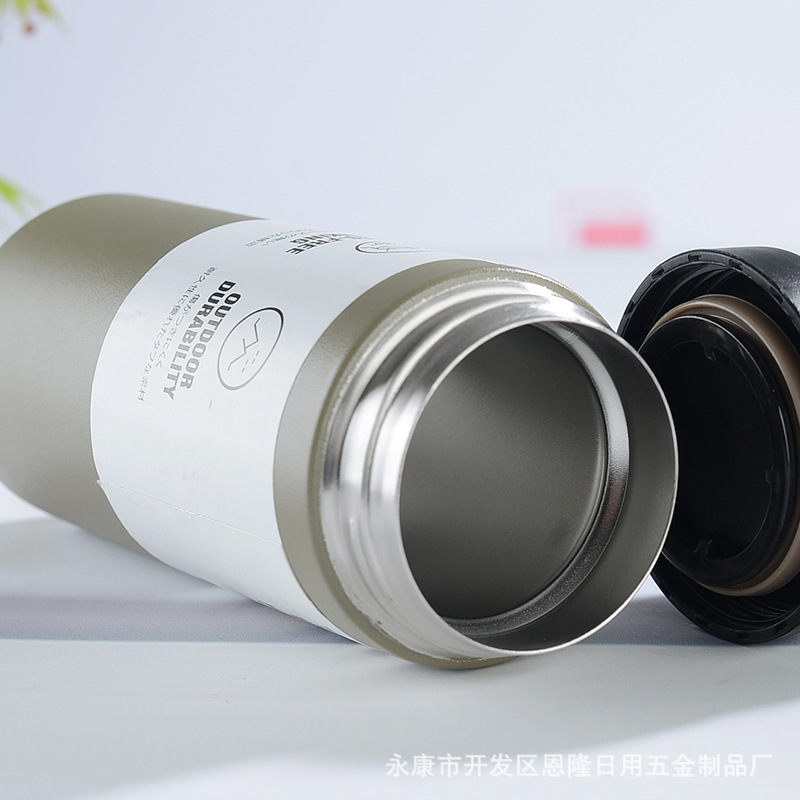 New Japanese-style stainless steel insulated cup, simple and fashionable coffee cup, Korean mini portable cup with printed logo Application Scenario