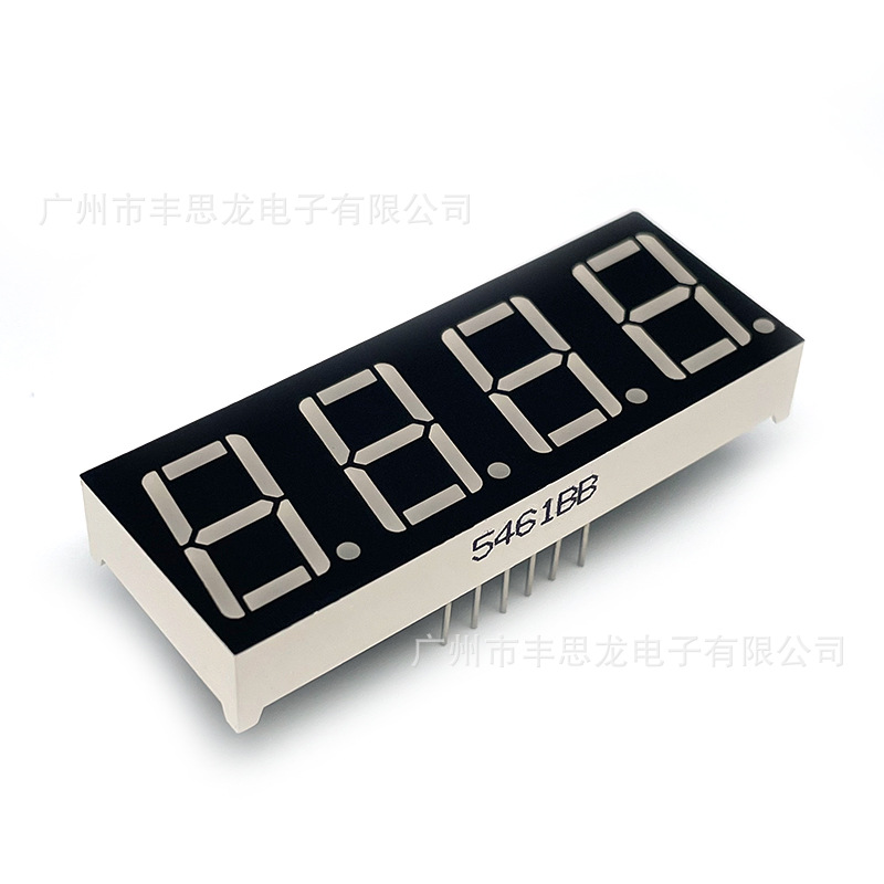 In stock: 0.56-inch 4-digit 7-segment digital tube 5461 red light co-cathode co-yang electrical display digital screen details Picture