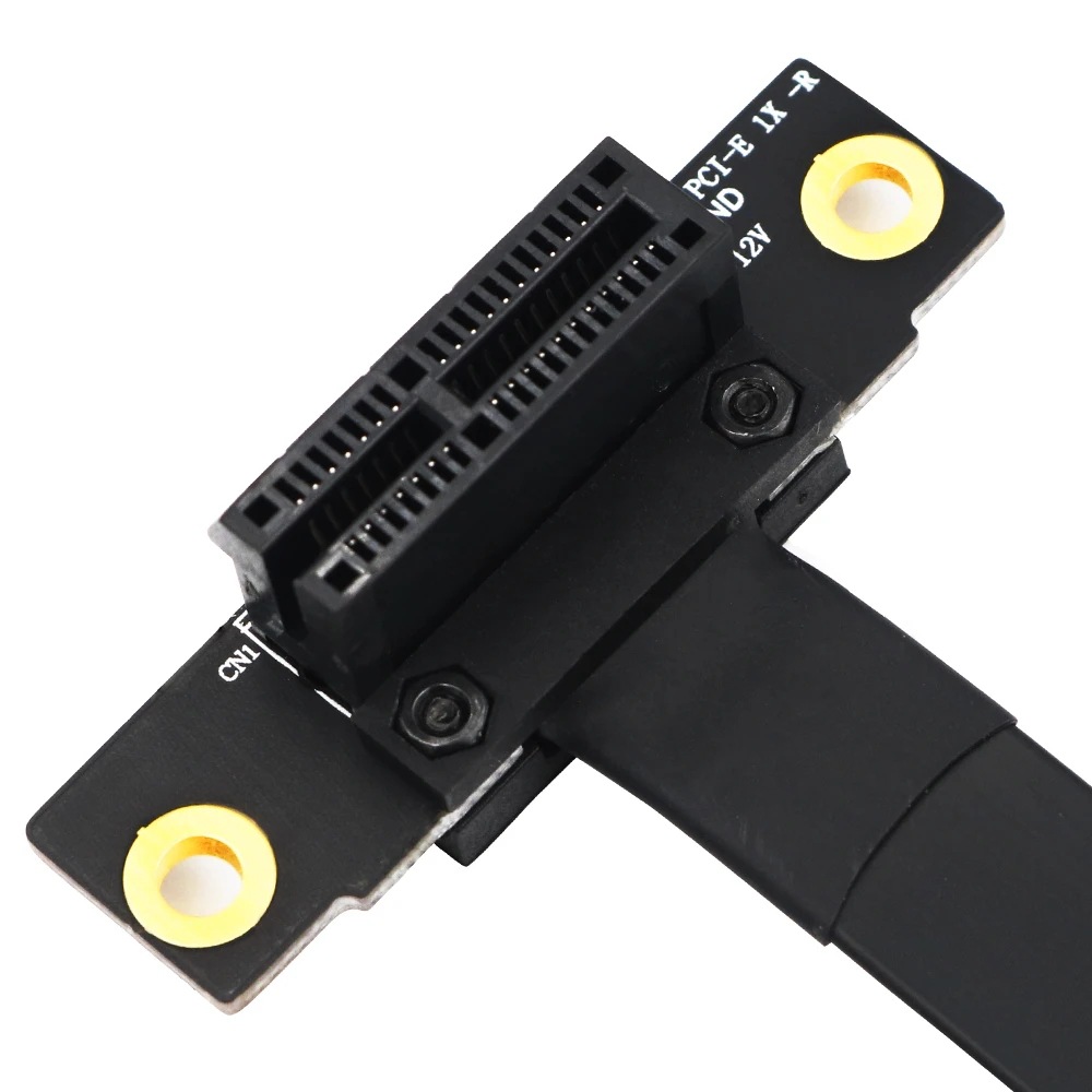 PCIE extension cable small slot PCI-E 3.0 adapter cable sound card network card PCIE x1 to x1 connection cable 90 degrees Application Scenario
