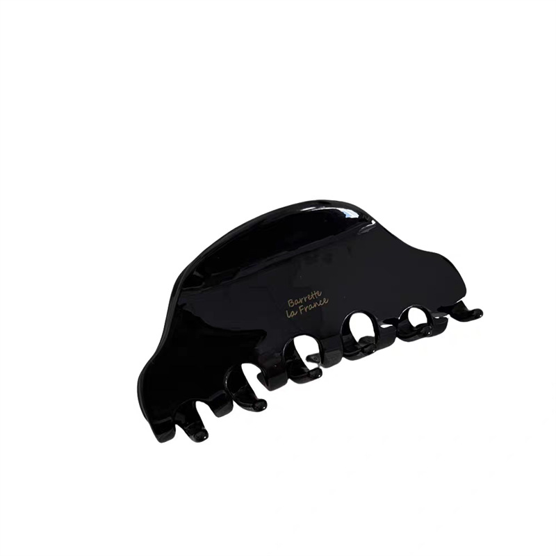 Korean retro acetate gripper, medium-sized iriered shell, high-end shark clip, children's back head hair clip and hair accessory Item Picture