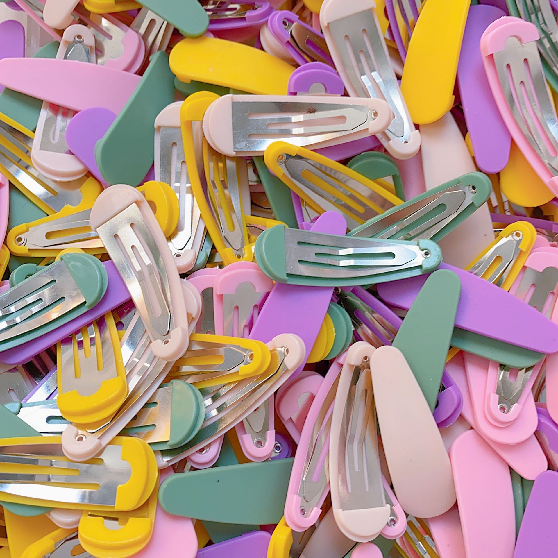 diy candy-colored children's hair clips, star hair clips, broken hair bangs clips, Korean BB clips, water drop clips accessories wholesale Specification drawing