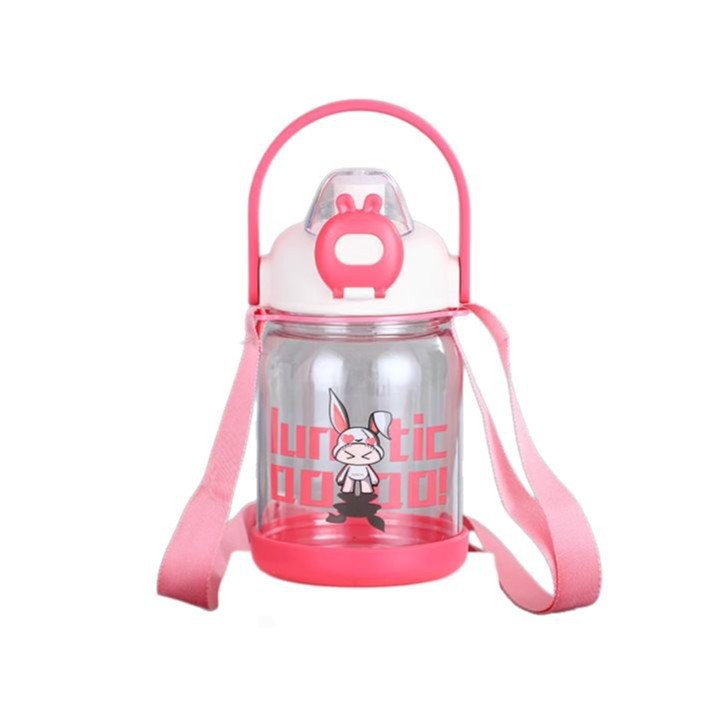 Cute plastic straw cups for outdoor students and children, tonton cups, portable cups, universal anti-drop water cups for both adults and children Item Picture