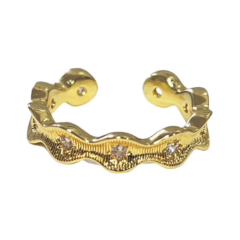 This elegant court-style gourd brushed high-end ring is a delicate and niche design for women, a light luxury and trendy retro ring Item Picture