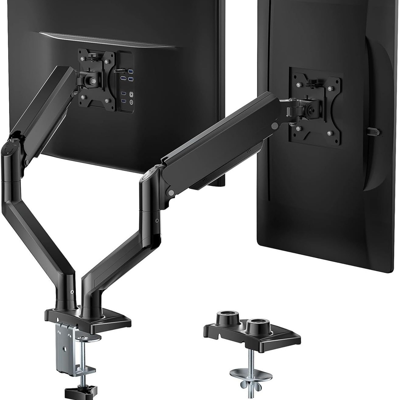 Monitor stand, display screen curved screen stand, double-arm gas spring stand, computer stand