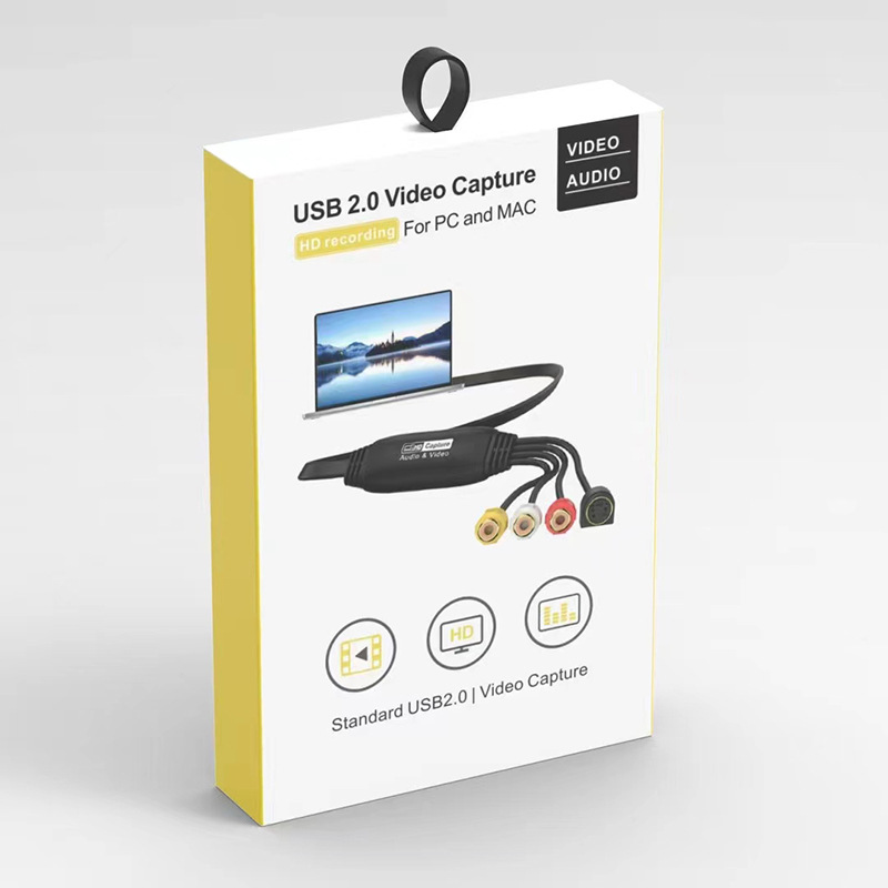 CVBS to USB capture card S-Video+AV signal capture video surveillance data recording and acquisition cable 1080P Application Scenario