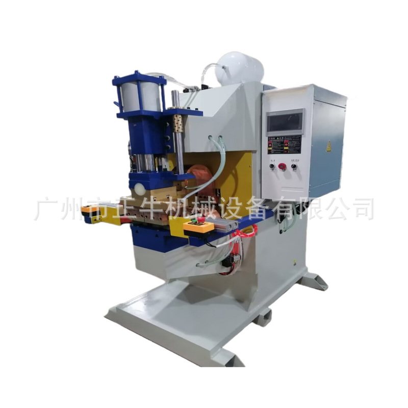 Guangzhou 60KA energy-saving gas stove shell automatic medium frequency inverter spot bump welding machine, special machine for shell welding Item Picture