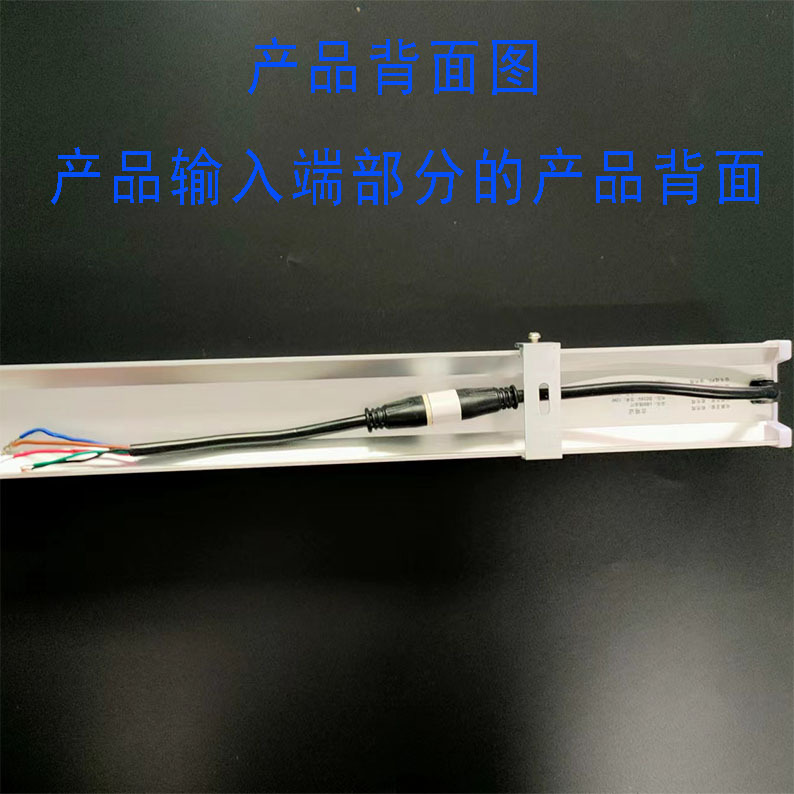 A seven-color light-changing animation effect, building lighting, architectural design, edge guardrail, external control, 8-section night economy display details Picture