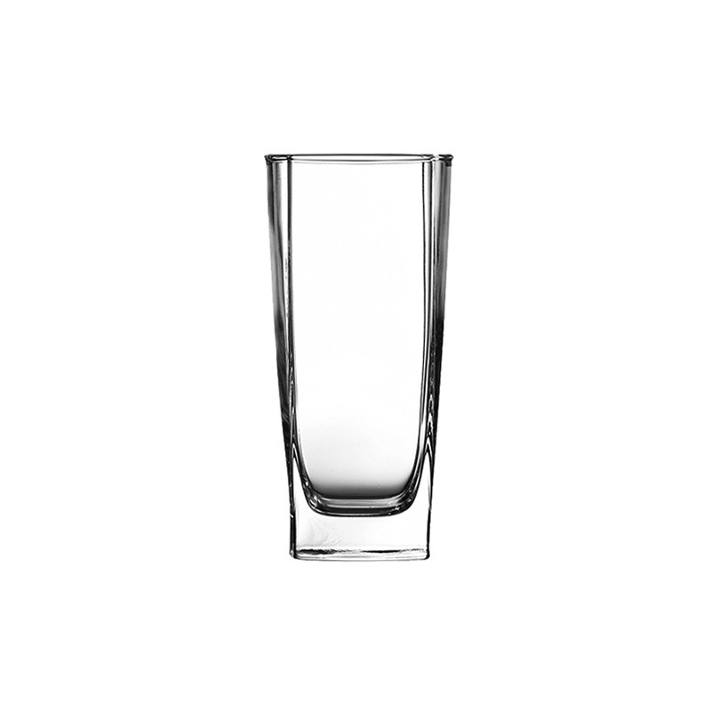 Household transparent tea cups, square glass cups, high-temperature resistant wholesale commercial octagonal water cups, light luxury and high-end dining cups Item Picture