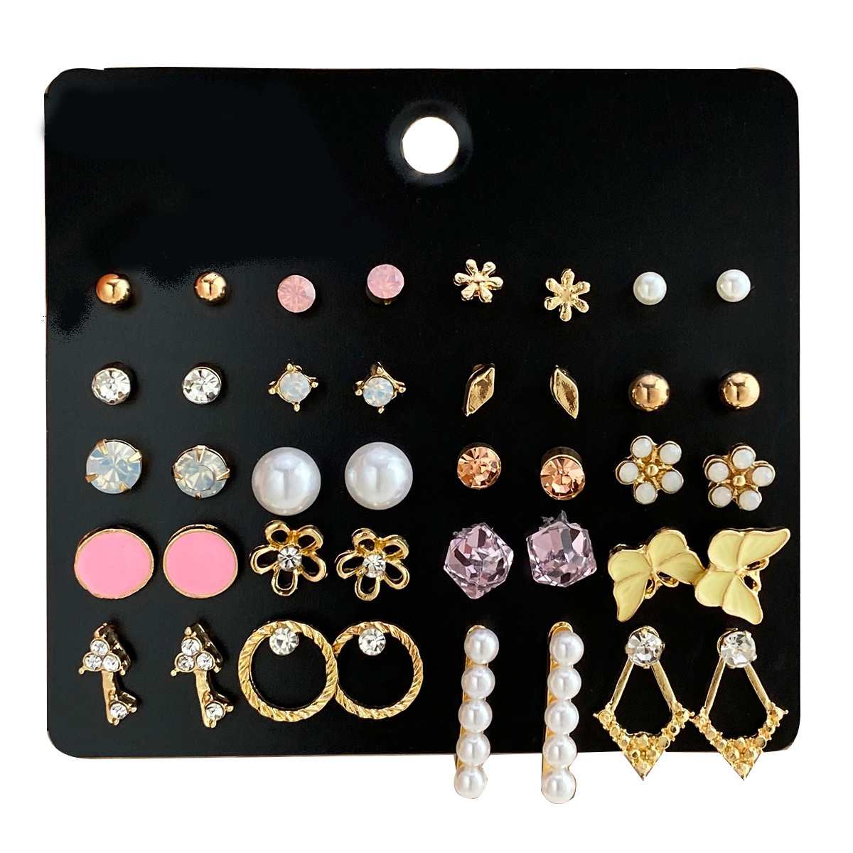 Wholesale of popular, fashionable, simple and versatile Haoshi ear stud sets from Europe and America, with a unique and high-end style Item Picture