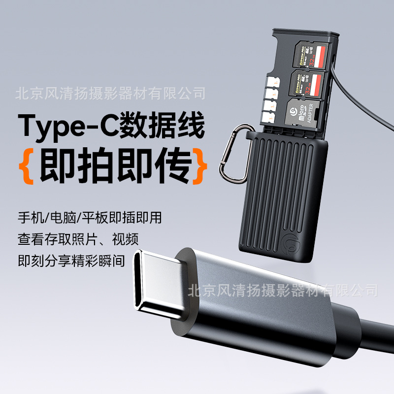 Ulanzi CFE-A Card /CFE-B card SD Card Flash Transfer Card box, multi-functional high-speed card box Type-C Item Picture
