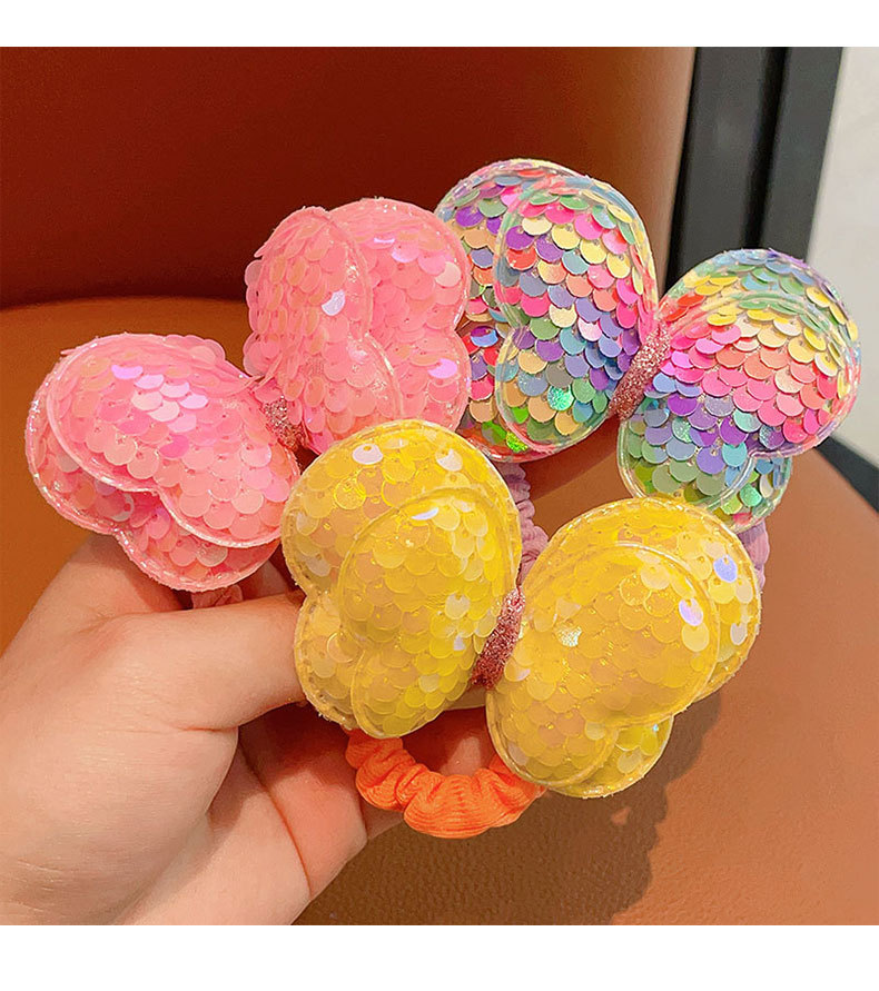 Children's hair bands, sequined butterfly hair bands, girls' hair bands, large intestine, cute princess, sweet hair ties, hair accessories, headwear, hair ties wholesale Item Picture
