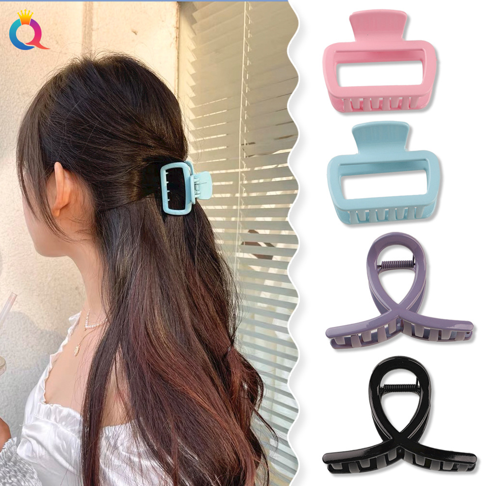 Qiyue Cross-border creme-colored hairpin for the back of the head, princess hairpin, elegant shark hairpin, and hairpin accessories wholesale details Picture