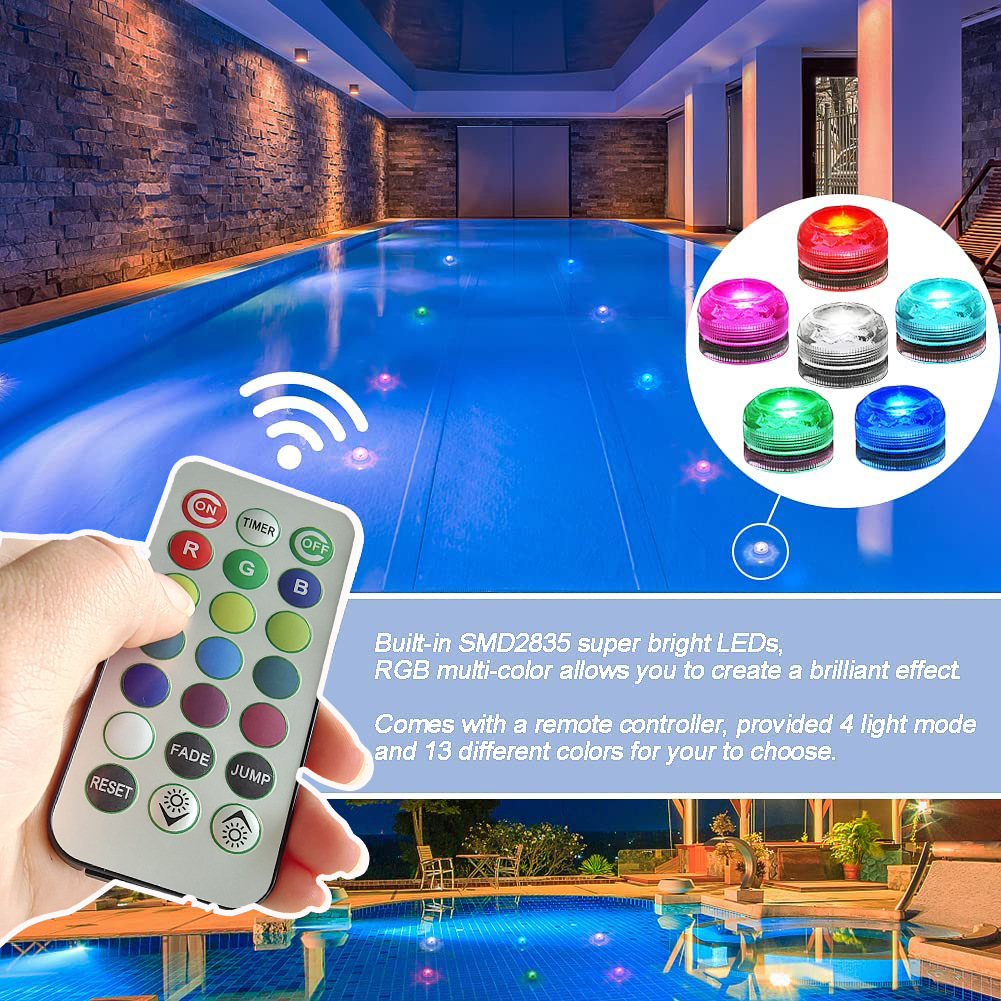 Cross-border RGB seven-color remote control knob diamond diving light, aquarium mini fish tank LED pumpkin party decorative light Application Scenario