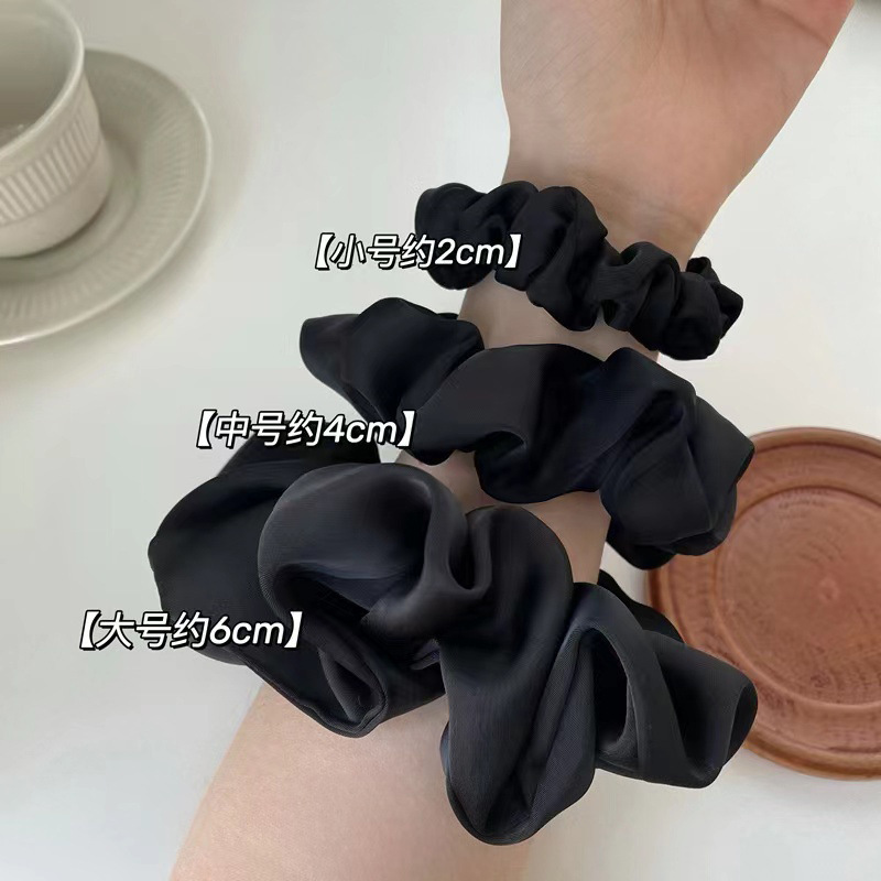 2025 High-end satin hair band, large large intestine hair band, French retro headband, Korean white hair band and rubber band for women details Picture