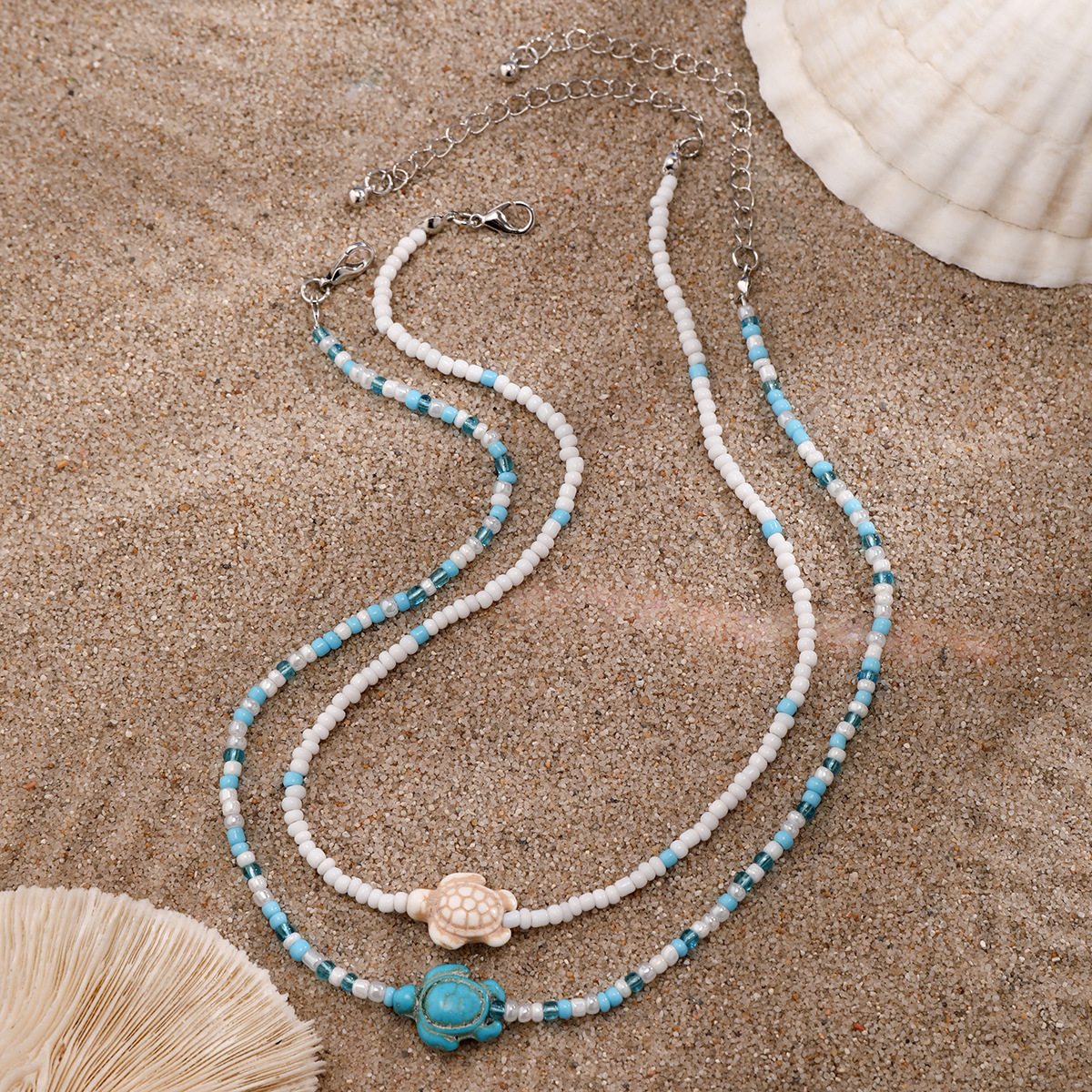 European and American wind cross-border rice bead beach ocean hot accessories with starfish necklace shell necklace women's jewelry Application Scenario