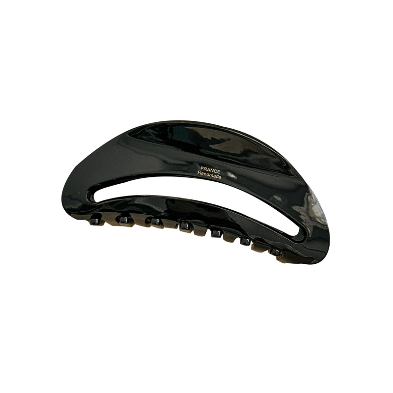 French-style acetate hair clips, large shark clips, black updo, high-end style, versatile hair accessories, ins Item Picture