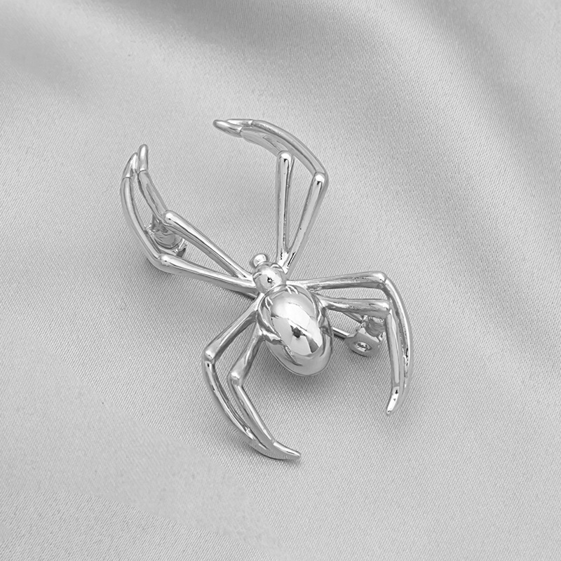 European and American trendy and creative spider brooches, retro fashion, versatile and elegant clothing accessories, suit pins and badges Specification drawing