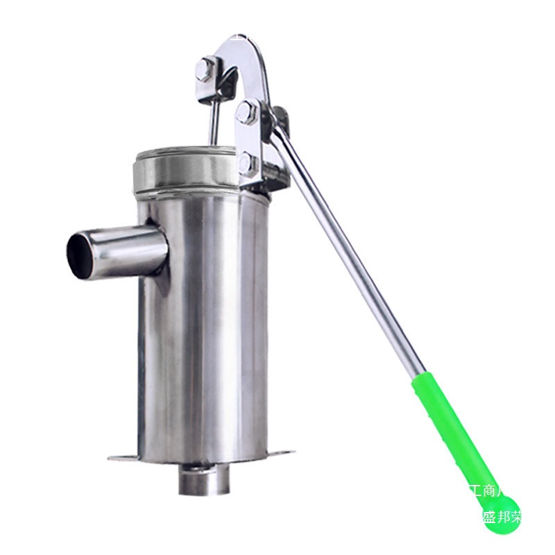 Standard stainless steel water well hand-cranked pump, well head hand-cranked machine, hand-cranked water well direct current manual Item Picture