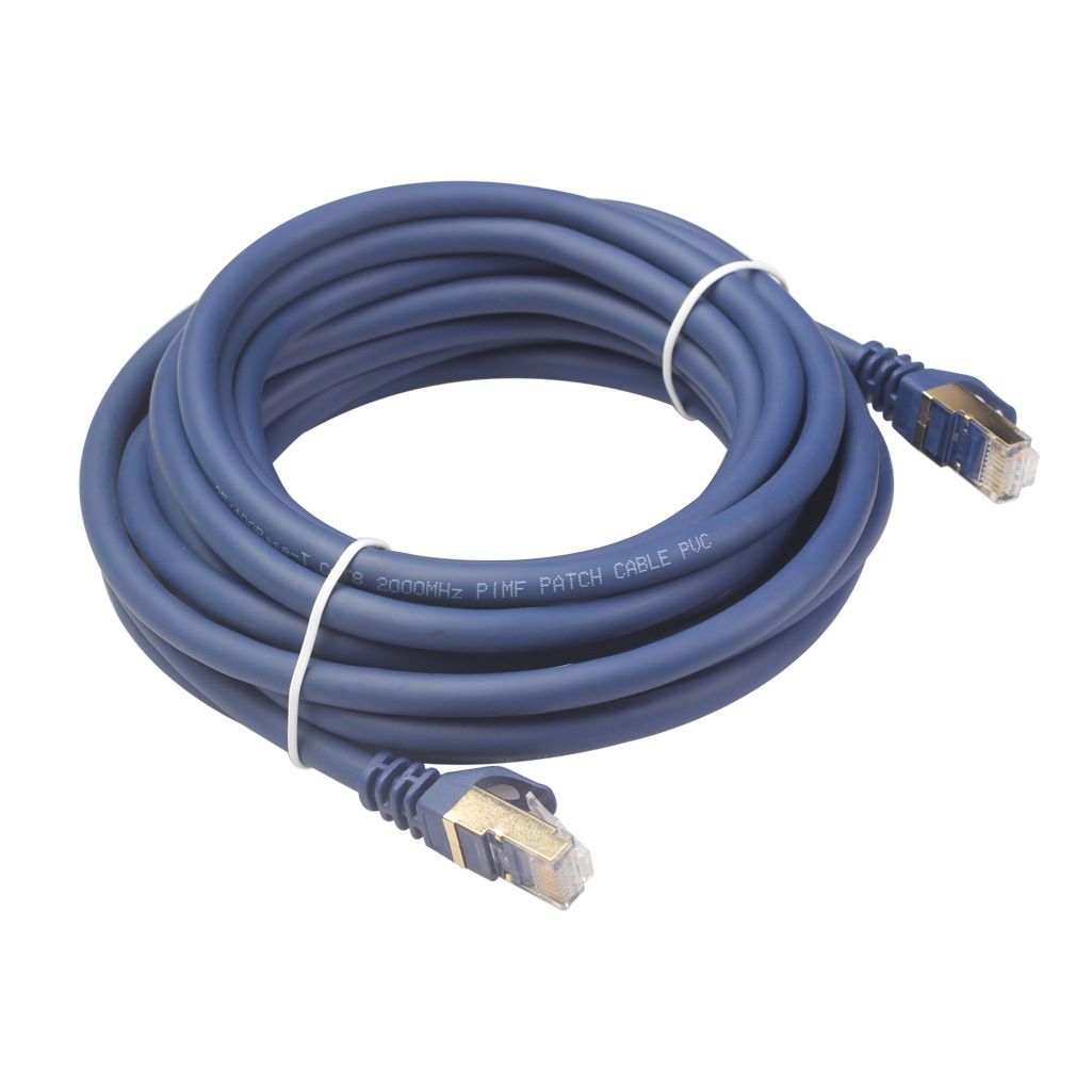 The manufacturer has 8 category double-shielded 26AWG CAT8 network cables in stock, with 40GB speed and 2000MHZ bandwidth Item Picture