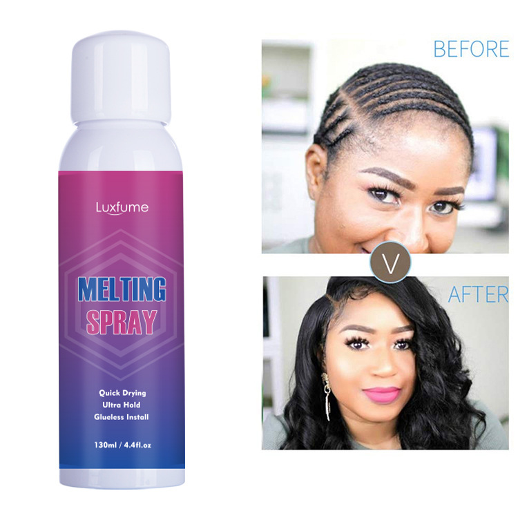 Lace glue spray Wig glue spray Quick-drying lace glue Transparent spray 130ml details Picture