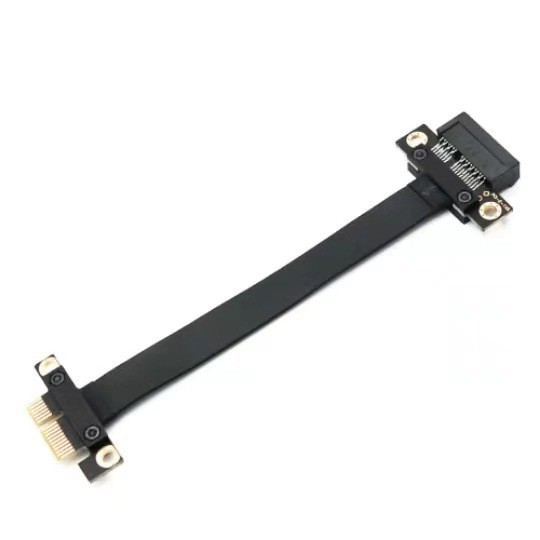 PCI-E 3.0 extension cable 1X to 1X graphics card adapter card extension cable, full-speed stable 180 degrees and 90 degrees Application Scenario