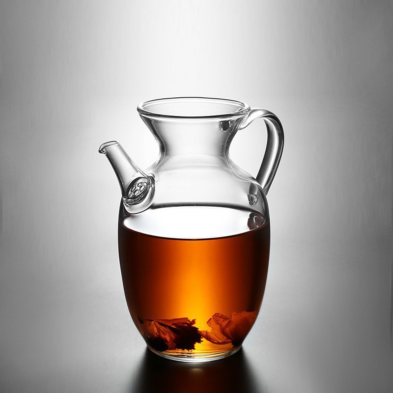 Special tea sets for high borosilicate glass teapots in the style of the Song Dynasty, thickened and heat-resistant office tea brewing utensils details Picture