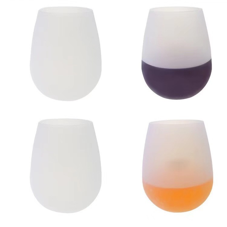 Food-grade portable cups, drinking cups, hotel mouthwash cups, silicone water cups, anti-drop travel and camping wine glasses Item Picture