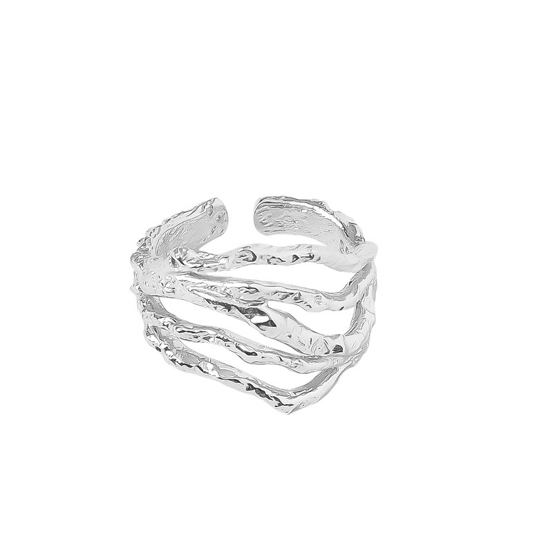 Design a women's niche, irregular-textured, light luxury, and trendy branch ring in an Instagram style with a cold texture and line Item Picture