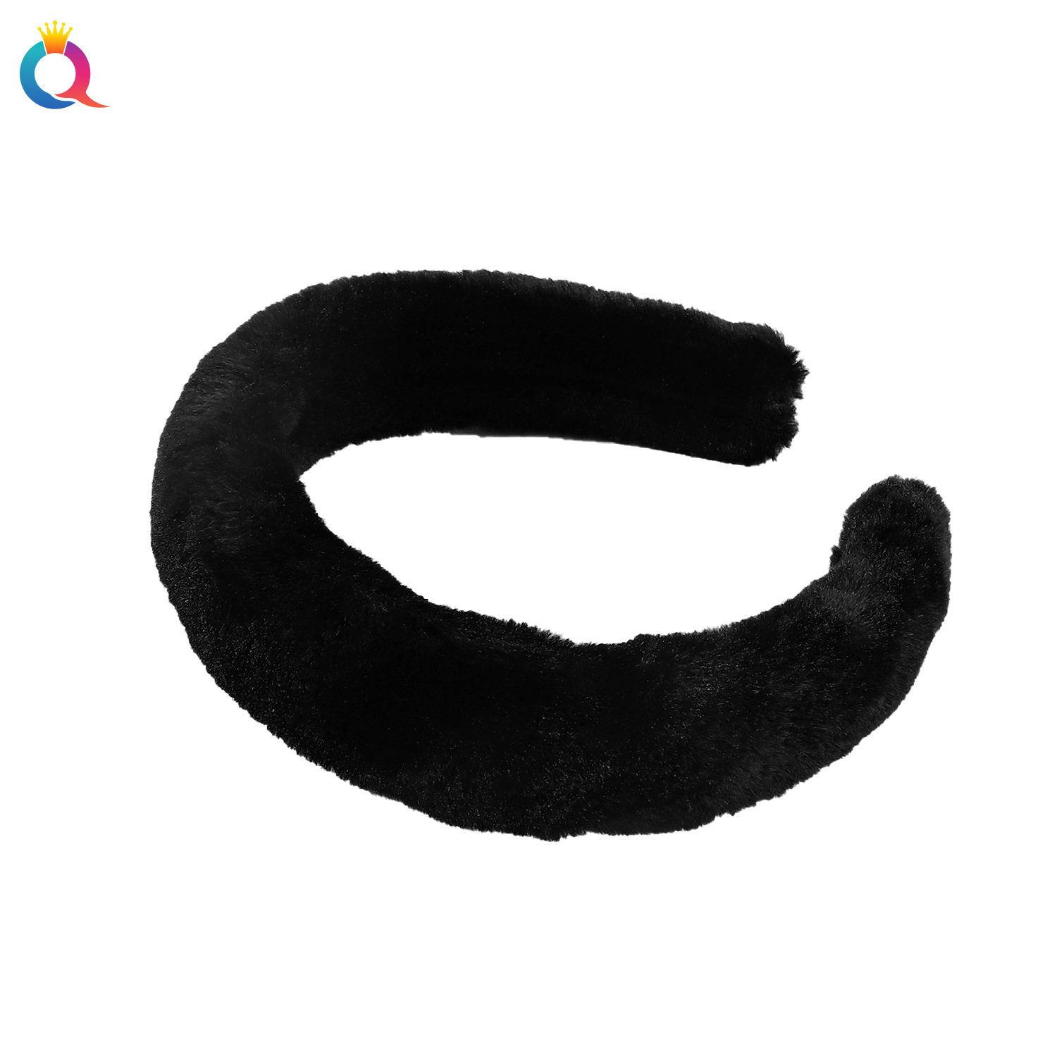 Qiyue Cross-border Versatile rabbit fur plush hair band, women's high head top pressure hair, face wash hair hole headband, hair accessory wholesale Item Picture