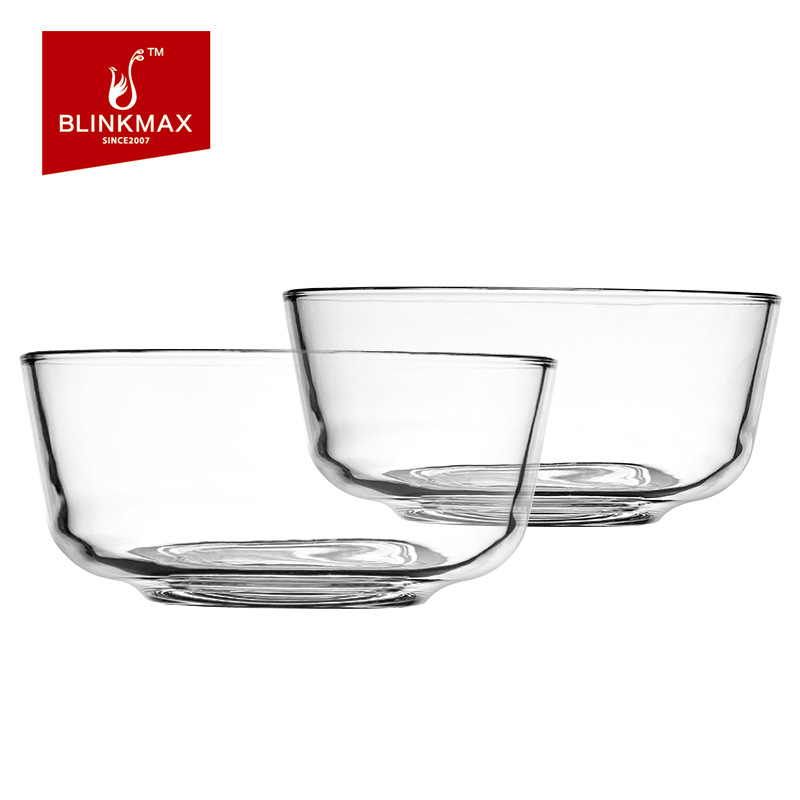 Lizun tempered glass bowls, fruit salad bowls, large-capacity heat-resistant dessert bowls, soup bowls, household baking and egg-beating bowls full figure