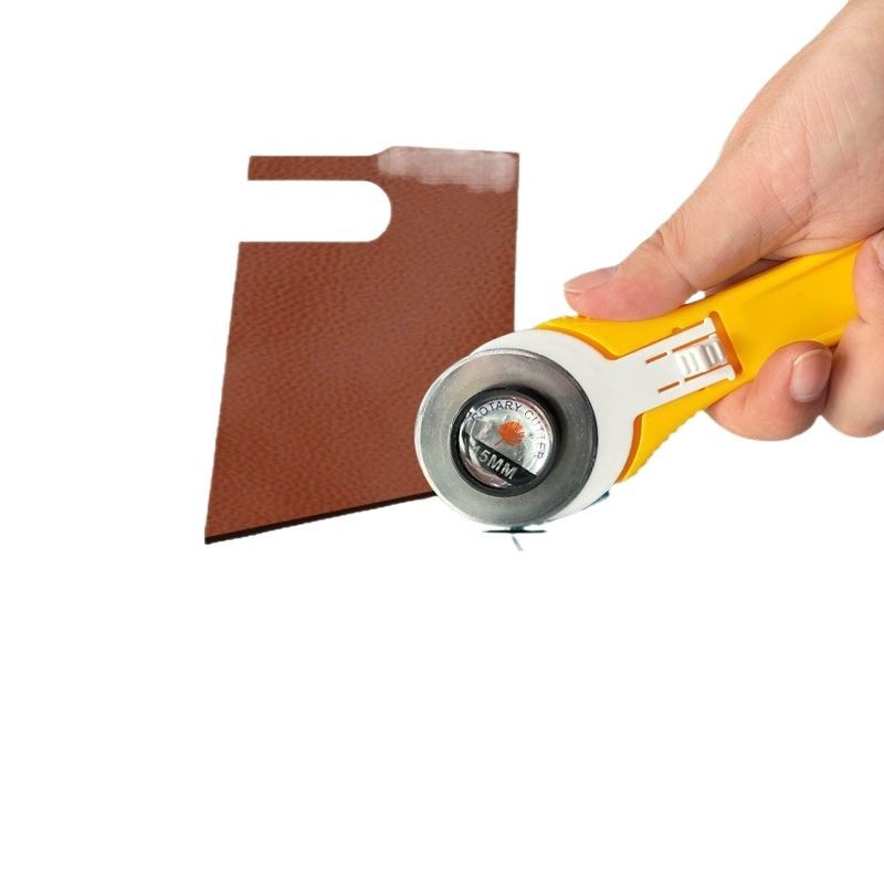 Shengbangrong roll-type paper cutter, dotted line hand art knife, fabric cutter, circular rotating wavy curve for cutting leather Item Picture