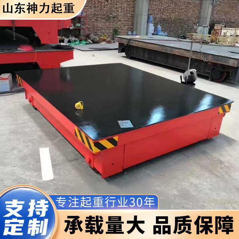 Electric flatbed car factory workshop handling flatbed car 5/10/20-ton battery-powered intelligent universal trackless flatbed car Application Scenario
