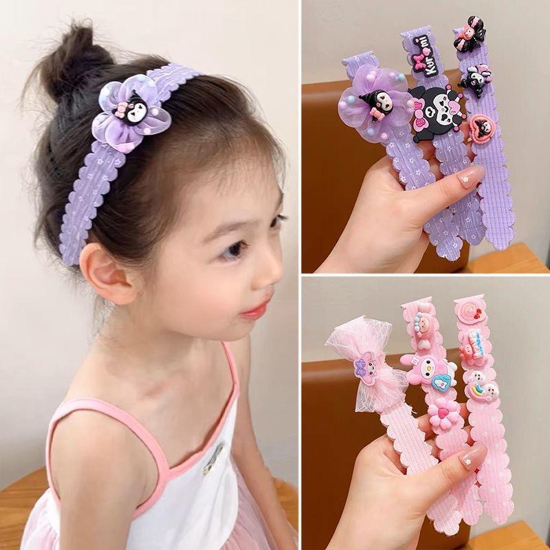 A magic hair patch for girls, baby magic hair patch, little girl Sanrio hair patch, hair band and headwear full figure